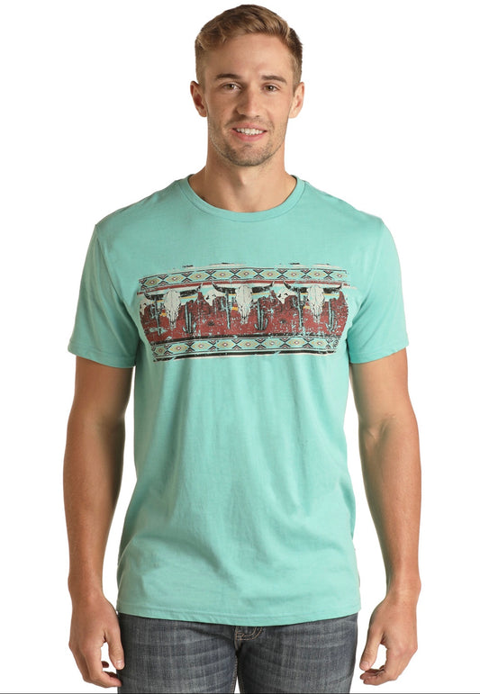 Shirts Men’s Longhorn Turquoise Tee RRMT21RZME
