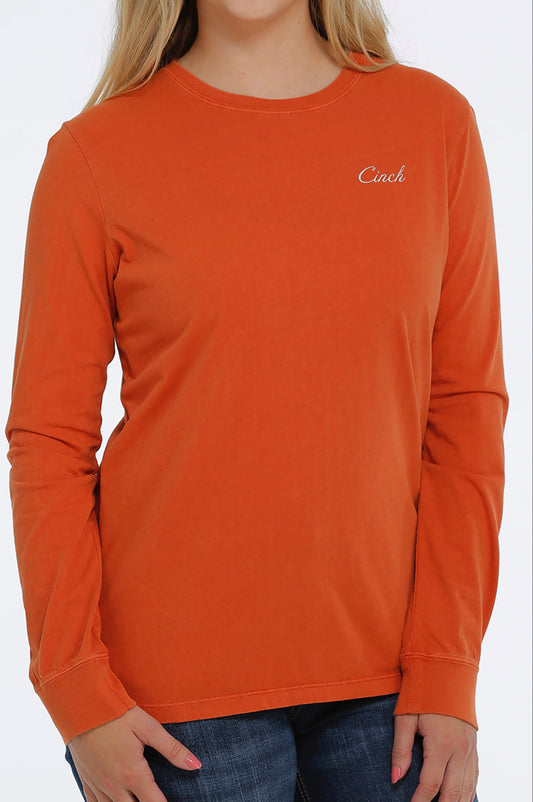 Shirts Women’s long Sleeve Tee Orange MSK7895001