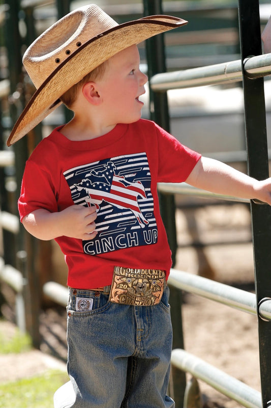 Kid’s Shirts for Boys, Toddlers and Baby T-Shirt Red Cinch MTT671075