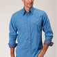 Shirts Men’s Roper Blue Snap Up 03-001-0060-0317