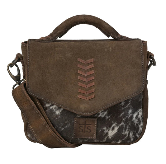 Purses STS Ranchwear Cowhide SaddleDakota Crossbody  STS31343
