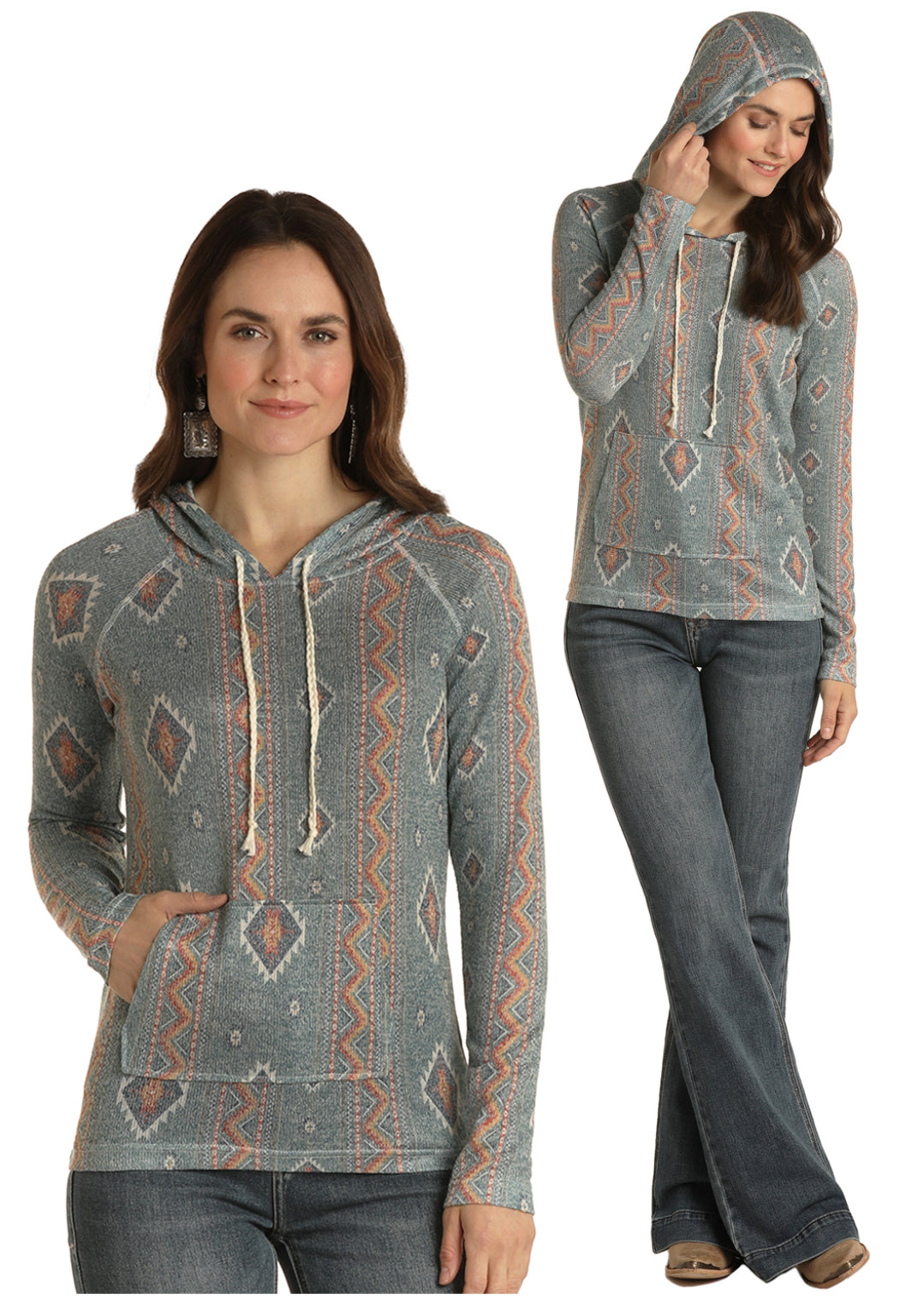 Outerwear Women’s Panhandle Printed Sweater Hoodie WLWT94R01N