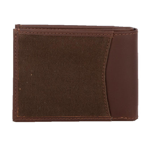 Wallet STS Chocolate Canvas Bifold II STS63817