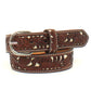 Belts Kid’s Nocona tooled leather on white