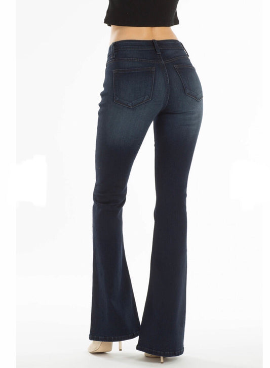 Women’s Jeans KanCan Trouser Mid-Rise Flare  KC6102D-OP