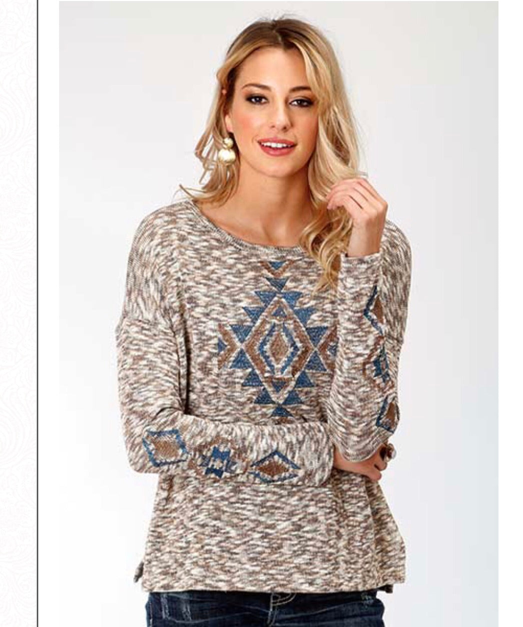 Shirts Women’s Roper Aztec print 338-513-7089