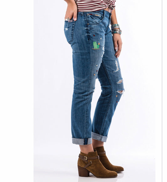 Jeans Women’s Cruel Rhyon cactus design CB11754001