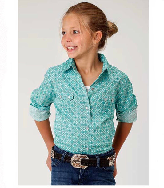 Shirts Kid’s Girls turquoise 486Bu