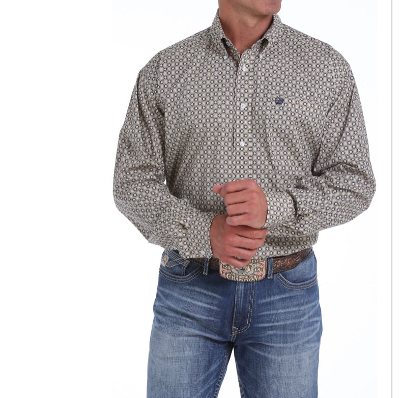 Shirts Men’s Cinch khaki button up MTW1104830