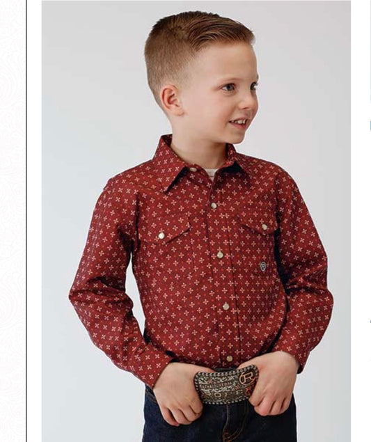 Shirts Kid’s Roper Snap Up 03-030-0225-0163